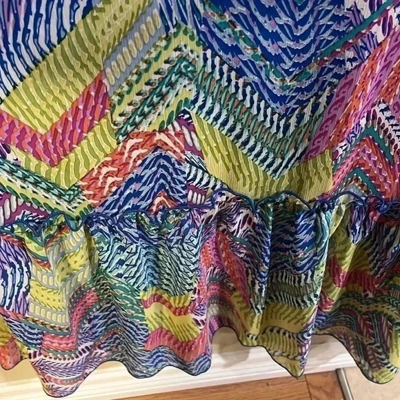 ❤️2/$50❤️[10]Emma&Michelle spaghetti strip Multicolour Aztec maxi Dress - Picture 5 of 6